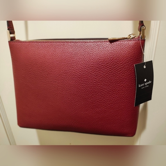 NWT Kate Spade Burgundy Crossbody Bag - Picture 3 of 5